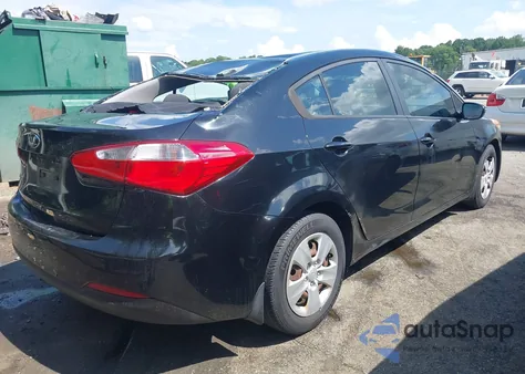 2016 Kia Forte Lx из США, поврежденный, VIN KNAFX4A62G5536362